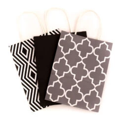 Hallmark 10.7" 12-Pack Assorted Kraft Paper Gift Bags 13 Hallmark 10.7" 12-Pack Assorted Kraft Paper Gift Bags -Hallmark 10.7 Prints and Solids 12Pack Assorted Gift Bags 5EGB6051 07