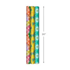 Hallmark Festive And Fun 3-Pack Multicolored Wrapping Paper, 120 Sq. Ft. 8 Hallmark Festive And Fun 3-Pack Multicolored Wrapping Paper, 120 Sq. Ft. -Hallmark 3Pack Festive and Fun Holiday Wrapping Paper 5JXW1082 03