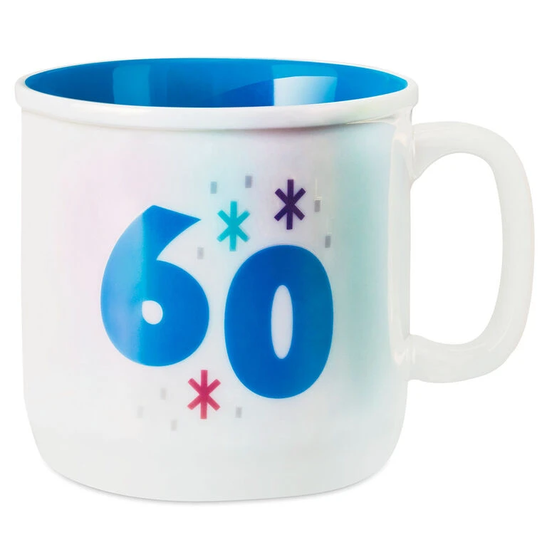 Hallmark 60 Mug, 16 Oz. 1 Hallmark 60 Mug, 16 Oz.