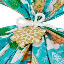 Hallmark Snowmen On Blue And Snowflakes On Red 2-Pack Giant Plastic Christmas Gift Bags -Hallmark Assorted Giant Plastic Christmas Gift Bags 5XGB1452 04