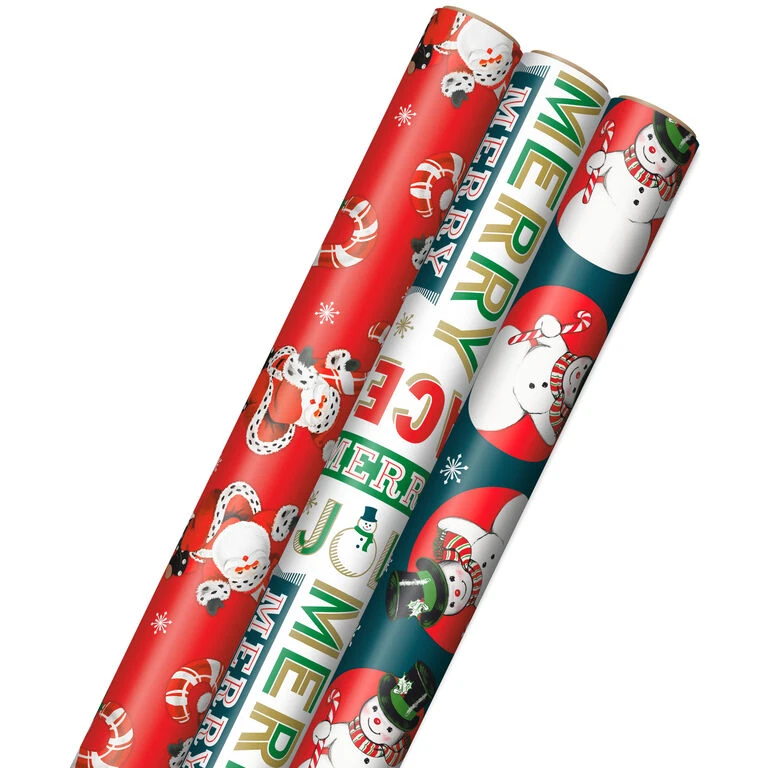 Hallmark Very Vintage Christmas 3-Pack Assortment Wrapping Paper, 120 Sq. Ft. 1 Hallmark Very Vintage Christmas 3-Pack Assortment Wrapping Paper, 120 Sq. Ft.