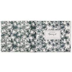 Hallmark In Loving Memory Floral Funeral Guest Book -Hallmark Black and White Floral Guest Book for Funeral 1BMK1609 03