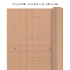 Hallmark Bulk Kraft Paper And White 2-Pack Wrapping Paper, 160 Sq. Ft. Total -Hallmark Bulk Brown and White Kraft Paper Wrapping Paper 5EWR2654 04