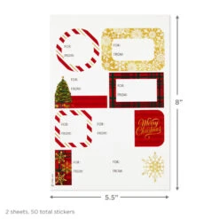 Hallmark Christmas Prints Assorted Flat Wrapping Paper With Gift Tags, 12 Sheets 12 Hallmark Christmas Prints Assorted Flat Wrapping Paper With Gift Tags, 12 Sheets -Hallmark Christmas Prints Assorted Flat Wrapping Paper Tags 5XW2080 05
