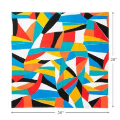 Hallmark 26" Colorful Abstract Fabric Gift Wrap With Elastic Band -Hallmark Colorful Abstract Fabric Gift Wrap With Elastic Band 1299EJR6379 04