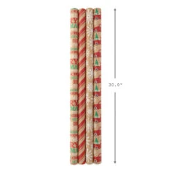 Hallmark Classic Christmas 4-Pack Kraft Wrapping Paper Assortment, 88 Sq. Ft. 15 Hallmark Classic Christmas 4-Pack Kraft Wrapping Paper Assortment, 88 Sq. Ft. -Hallmark Colorful Kraft Assortment Christmas Wrapping Paper 5JXW1038 08