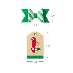 Hallmark Colorful Kraft Christmas Gift Bow And Gift Tag Kit -Hallmark Colorful Kraft Christmas Gift Bow and Gift Tag Kit 5XCB1034 03