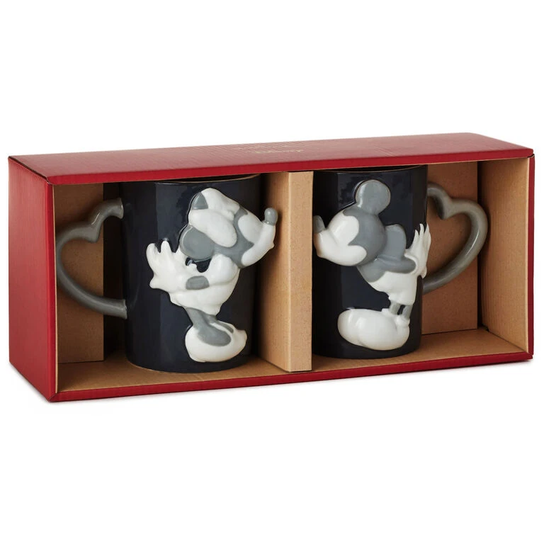 Hallmark Disney Mickey And Minnie Kissyface Mugs, Set Of 2 3 Hallmark Disney Mickey And Minnie Kissyface Mugs, Set Of 2 - Image 3
