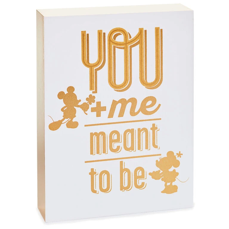 Hallmark Disney Mickey And Minnie Meant To Be Quote Sign 1 Hallmark Disney Mickey And Minnie Meant To Be Quote Sign