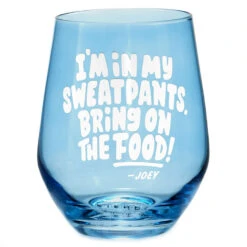 Hallmark Friends Bring On The Food Stemless Wine Glass, 16 Oz.
