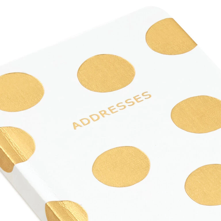 Hallmark Gold Polka Dots Address Book 6 Hallmark Gold Polka Dots Address Book - Image 6