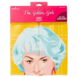 Hallmark Dorothy The Golden Girls Cheesecake Novelty Crew Socks 8 Hallmark Dorothy The Golden Girls Cheesecake Novelty Crew Socks -Hallmark Golden Girls Dorothy Funny Novelty Crew Socks 1GOL1055 04