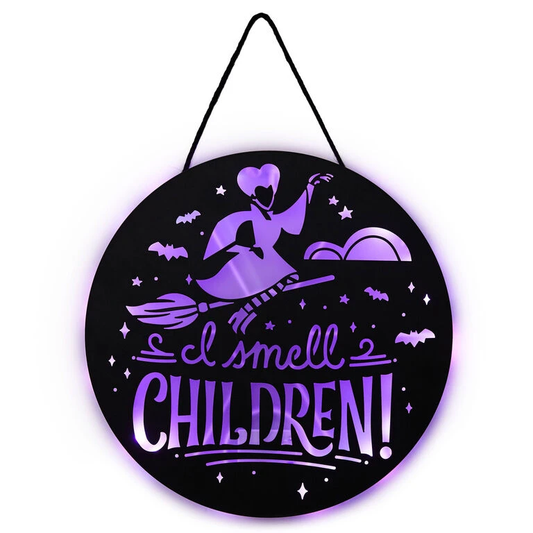 Hallmark Disney Hocus Pocus I Smell Children Porch Decor With Light 2 Hallmark Disney Hocus Pocus I Smell Children Porch Decor With Light - Image 2