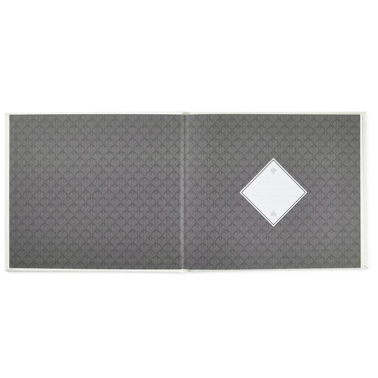 Hallmark Ivory Botanical Pattern Guest Book 2 Hallmark Ivory Botanical Pattern Guest Book - Image 2