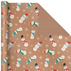 Hallmark Kraft Assorted 4-Pack Christmas Wrapping Paper, 88 Sq. Ft. 11 Hallmark Kraft Assorted 4-Pack Christmas Wrapping Paper, 88 Sq. Ft. -Hallmark Kraft Christmas Wrapping Paper for Kids JXW1085 04