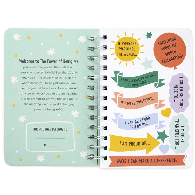 Hallmark Little World Changers™ The Power Of Being Me Prompted Journal With Stickers 2 Hallmark Little World Changers™ The Power Of Being Me Prompted Journal With Stickers - Image 2