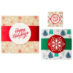 Hallmark Merry And Bright 3-Pack Christmas Gift Boxes, Assorted Sizes And Designs 11 Hallmark Merry And Bright 3-Pack Christmas Gift Boxes, Assorted Sizes And Designs -Hallmark Merry and Bright Assorted Christmas Gift Boxes 5XBC1129 06