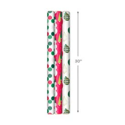 Hallmark Mod Holiday 3-Pack Reversible Wrapping Paper Assortment, 120 Sq. Ft. 8 Hallmark Mod Holiday 3-Pack Reversible Wrapping Paper Assortment, 120 Sq. Ft. -Hallmark Mod Holiday Assorted Reversible Wrapping Paper 5JXW1072 03