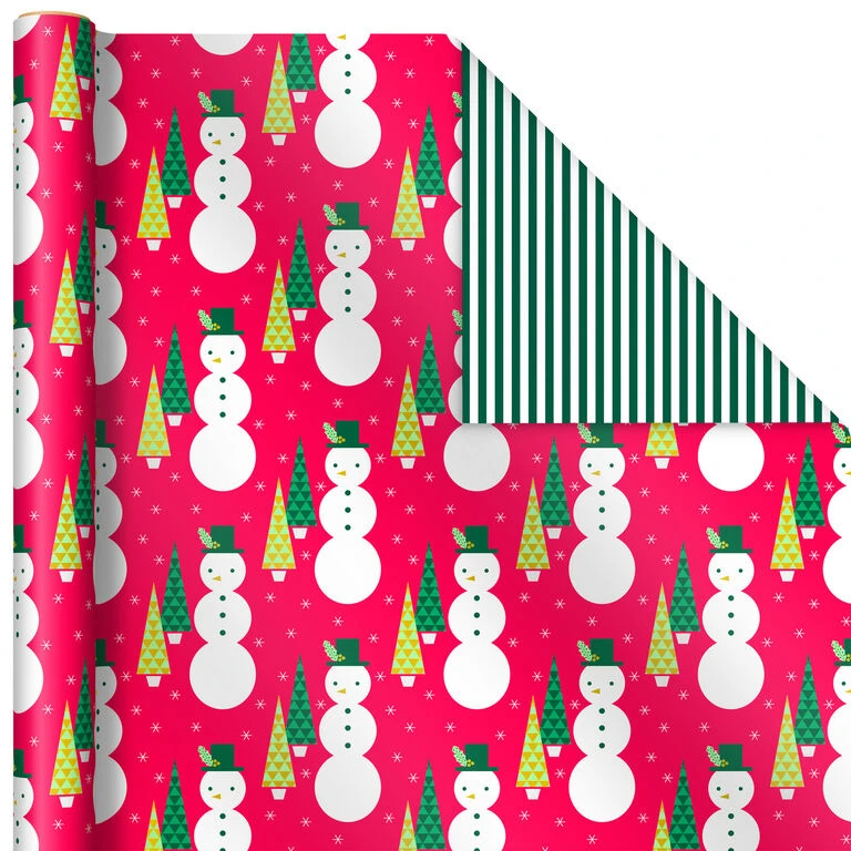 Hallmark Mod Holiday 3-Pack Reversible Wrapping Paper Assortment, 120 Sq. Ft. 5 Hallmark Mod Holiday 3-Pack Reversible Wrapping Paper Assortment, 120 Sq. Ft. - Image 5