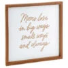 Hallmark Moms Love In Big Ways Wood Quote Sign