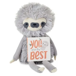 Hallmark MopTops Sloth Stuffed Animal With You Are The Best Board Book