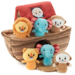 Hallmark Noah's Ark And Animals Plush Playset, 7 Pieces -Hallmark Noahs Ark and Animals Plush Toy 1KFA2015 03