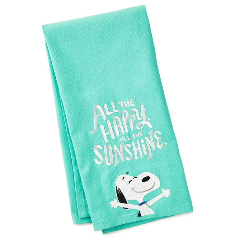 Hallmark Peanuts® All The Happy Snoopy Tea Towel 1 Hallmark Peanuts® All The Happy Snoopy Tea Towel
