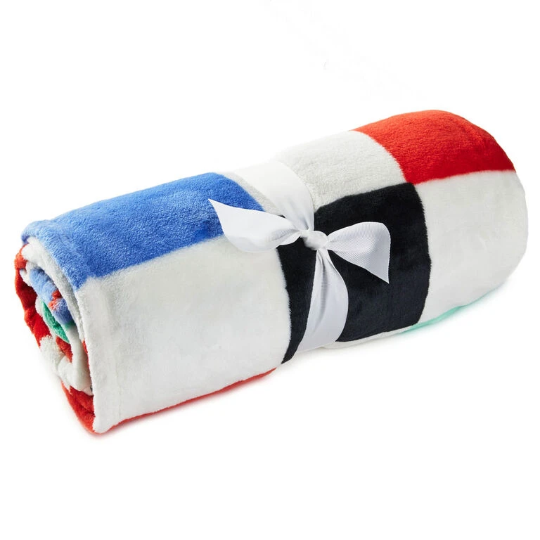 Hallmark Peanuts® Gang Checkered Throw Blanket, 50x60 1 Hallmark Peanuts® Gang Checkered Throw Blanket, 50x60