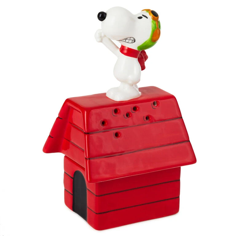 Hallmark Peanuts® Flying Ace Snoopy Stacked Salt And Pepper Shakers, Set Of 2 1 Hallmark Peanuts® Flying Ace Snoopy Stacked Salt And Pepper Shakers, Set Of 2
