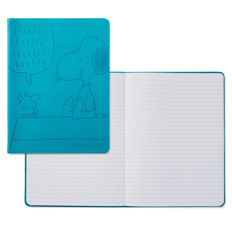 Hallmark Peanuts® Snoopy And Woodstock Faux Leather Notebook 2 Hallmark Peanuts® Snoopy And Woodstock Faux Leather Notebook - Image 2