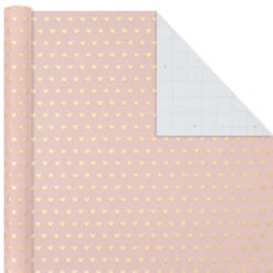 Hallmark Pink And Gray 3-Pack Wrapping Paper, 85 Sq. Ft. Total -Hallmark Pink and Gray 2 Standard 1 Foil 3Pack Gift Wrap 5EWR6421 04
