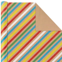 Hallmark Primary Birthday 3-Pack Kraft Wrapping Paper, 105 Sq. Ft. Total 10 Hallmark Primary Birthday 3-Pack Kraft Wrapping Paper, 105 Sq. Ft. Total -Hallmark Primary Birthday 3Pack Kraft Wrapping Paper 5EWR6409 05
