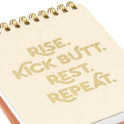 Hallmark Kick Butt, Repeat Easel Notebook 14 Hallmark Kick Butt, Repeat Easel Notebook -Hallmark Rise Kick Butt Rest Repeat Easel Notebook 3HWJ2108 07