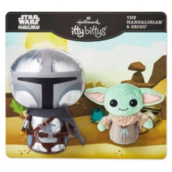 Hallmark Itty Bittys® Star Wars™ The Mandalorian™ And Grogu™ Plush, Set Of 2 -Hallmark Star Wars Mandalorian and Grogu Plush itty bittys 2Pack 1KDD2106 03