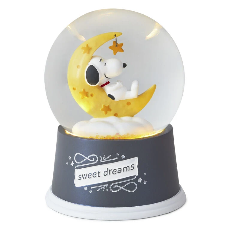 Hallmark Peanuts® Snoopy Sweet Dreams Snow Globe With Light 2 Hallmark Peanuts® Snoopy Sweet Dreams Snow Globe With Light - Image 2