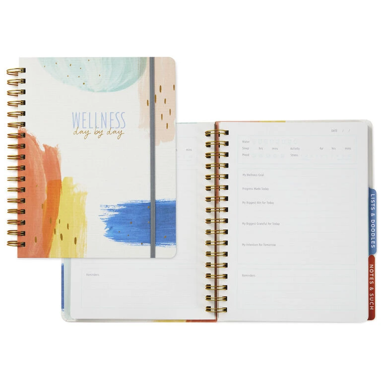 Hallmark Wellness Journal Spiral Notebook 2 Hallmark Wellness Journal Spiral Notebook - Image 2