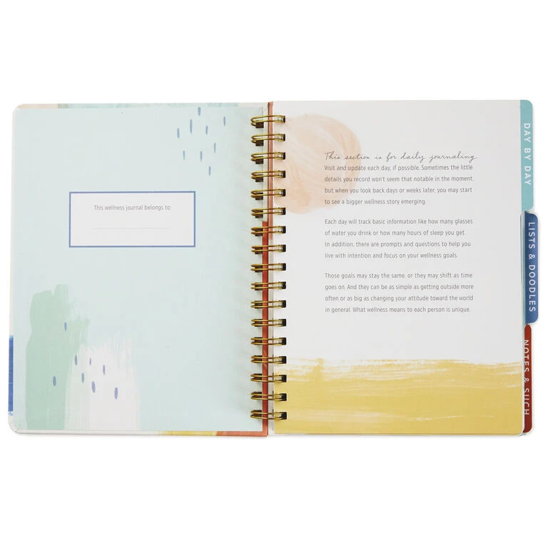 Hallmark Wellness Journal Spiral Notebook 3 Hallmark Wellness Journal Spiral Notebook - Image 3