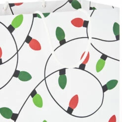 Hallmark Merry Mix 8-Pack Christmas Gift Bags, Assorted Sizes And Designs -Hallmark White and Kraft Paper Assortment Christmas Gift Bags 5XGB1410 05