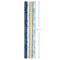 Hallmark Woodland Charm 4-Pack Holiday Wrapping Paper Assortment, 120 Sq. Ft. -Hallmark Woodland Charm Holiday Wrapping Paper Assortment 5JXW1041 08