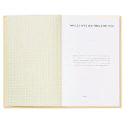 Hallmark While I Was Waiting Prompted Pregnancy Journal -Hallmark Yellow Prompted Pregnancy Journal 1BBA4141 03