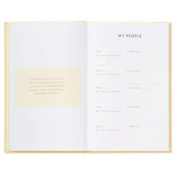 Hallmark While I Was Waiting Prompted Pregnancy Journal -Hallmark Yellow Prompted Pregnancy Journal 1BBA4141 04