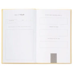 Hallmark While I Was Waiting Prompted Pregnancy Journal -Hallmark Yellow Prompted Pregnancy Journal 1BBA4141 05